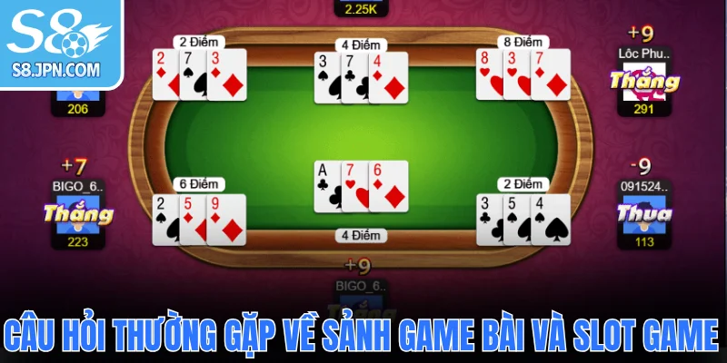  Câu hỏi thường gặp về sảnh game bài và slot game