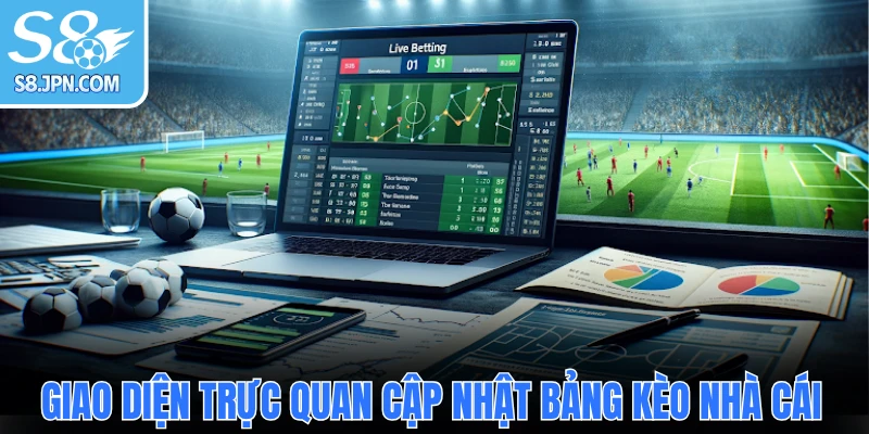 Giao diện trực quan cập nhật bảng kèo nhà cái