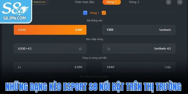 Những dạng kèo Esport S8 nổi bật trên thị trường