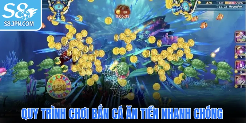 Quy trình chơi bắn cá ăn tiền nhanh chóng